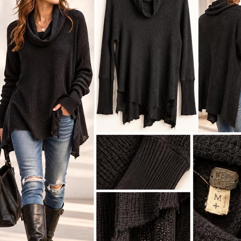 We-the-free Women's Black and Grey Shirt